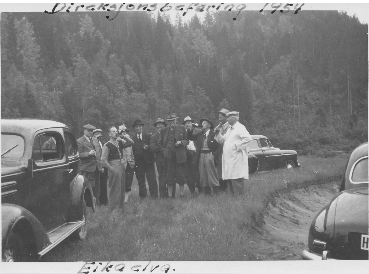 Direksjonsbefaring til Eikaelva, Lunde 1954