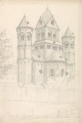 Klosterkirken Maria Laach [Tegning]