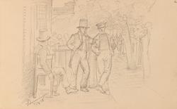 Gatescene, Scheveningen [Tegning]