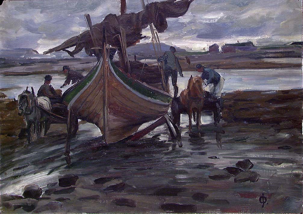 Nordlandsbåt [Maleri]