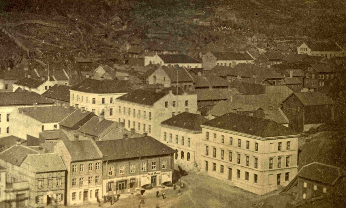 Arendal - Torvet - etter brannen 1863 