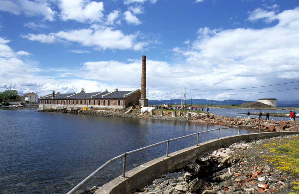 Oslofjorden. Tønnefabrikken på Steilene