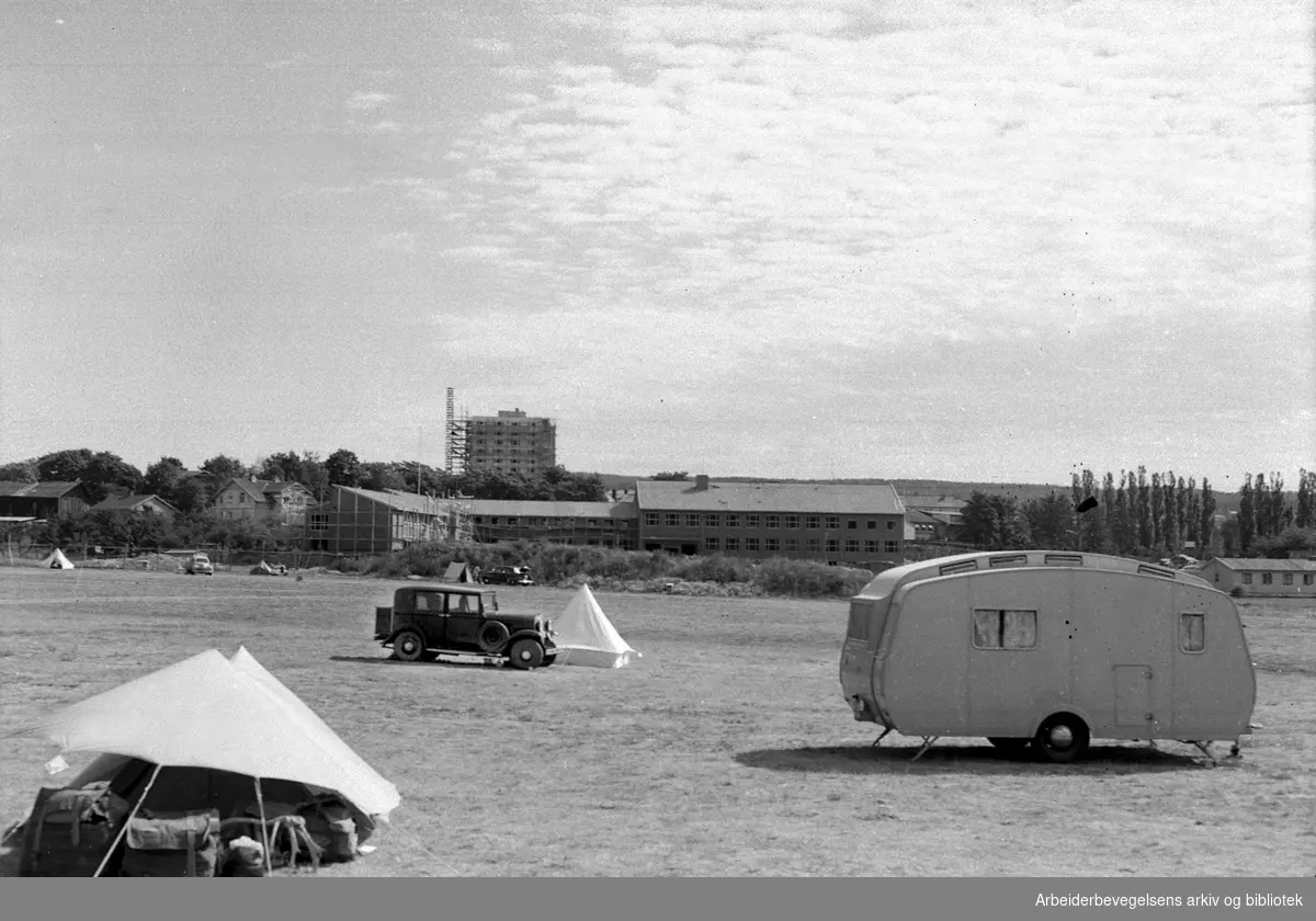 Helsfyr camping,.august 1955