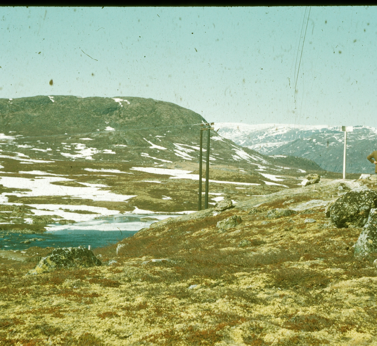Oslo Lysverker. Befaring ved Flævatn dam. 1957