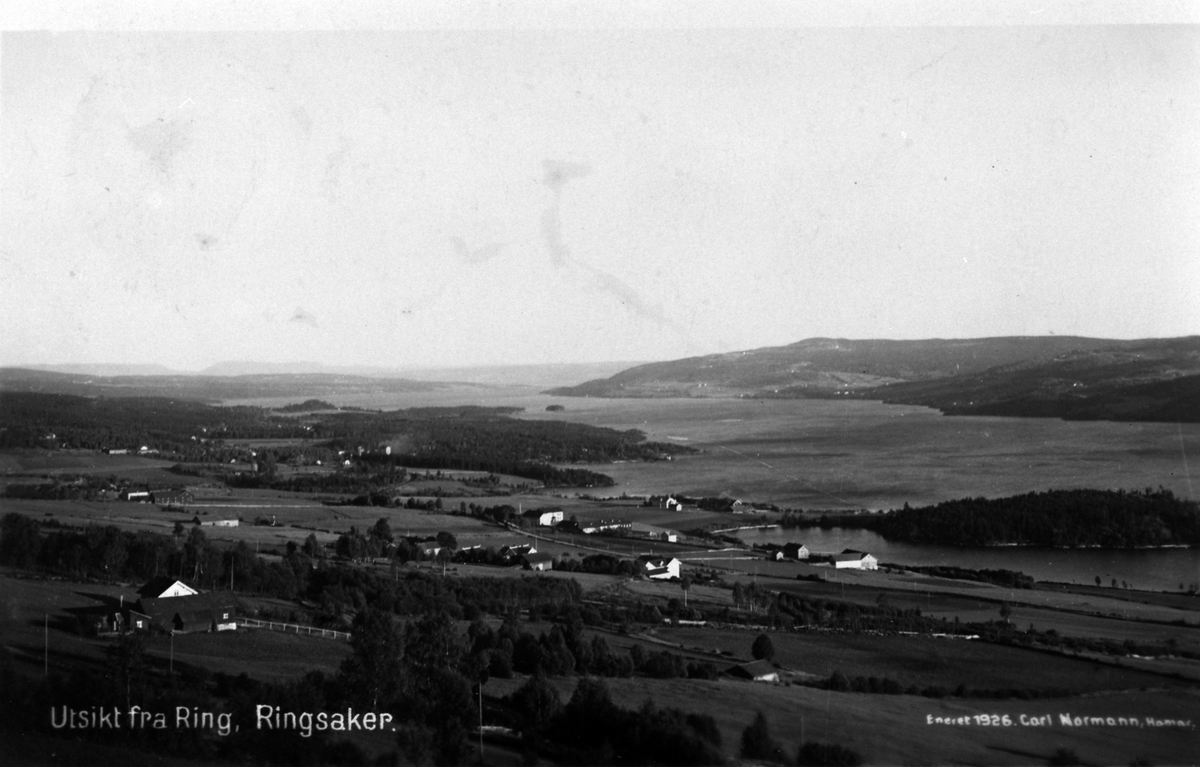 Oversikt over Ring, mot Moelv, 1926.