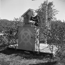 Prest taler under stevne på Nyplassen 1957 (Grutsæter hyttep