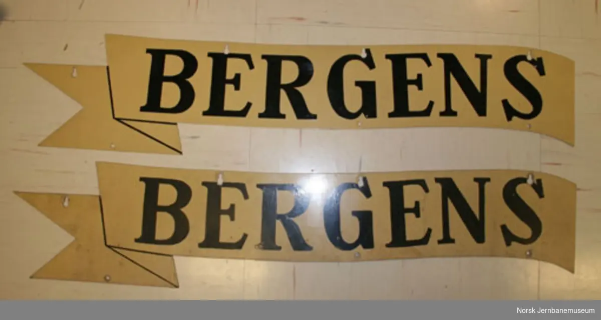 Skilt "Bergens Ekspressen"