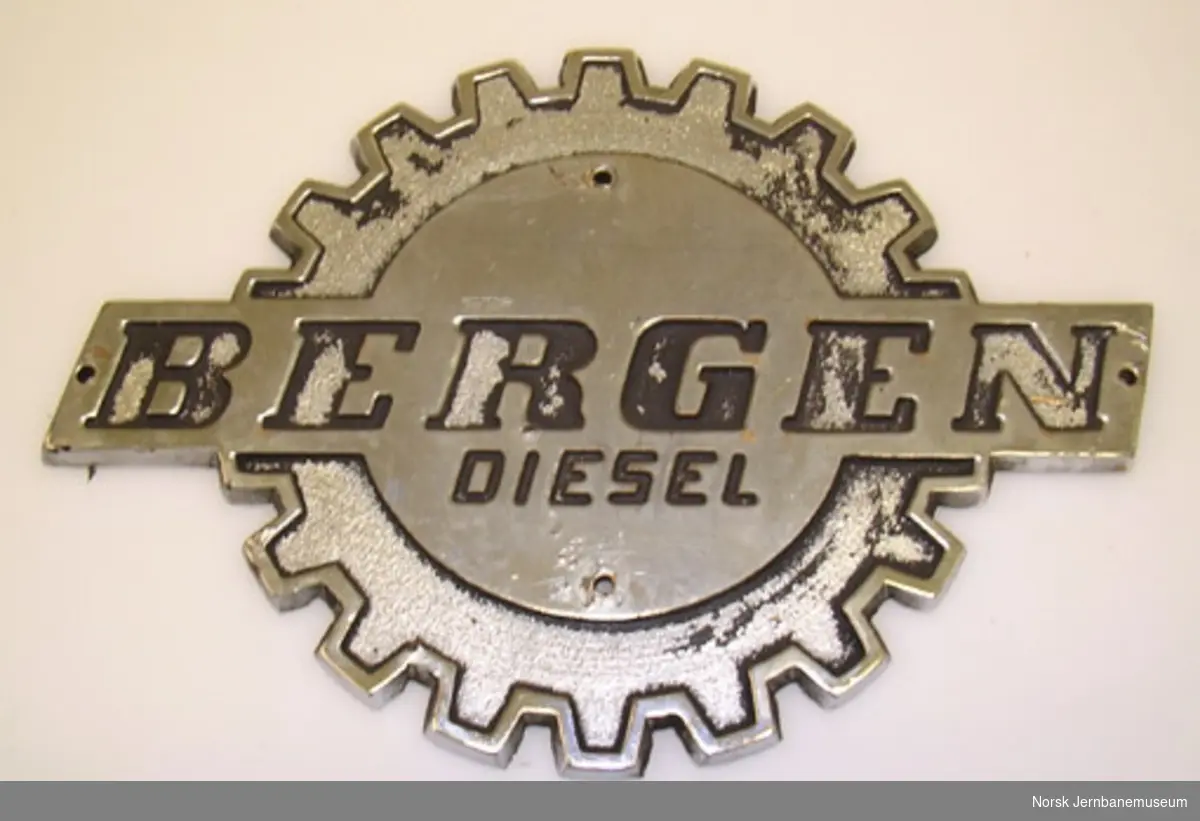 Fabrikkskilt fra Bergen Diesel