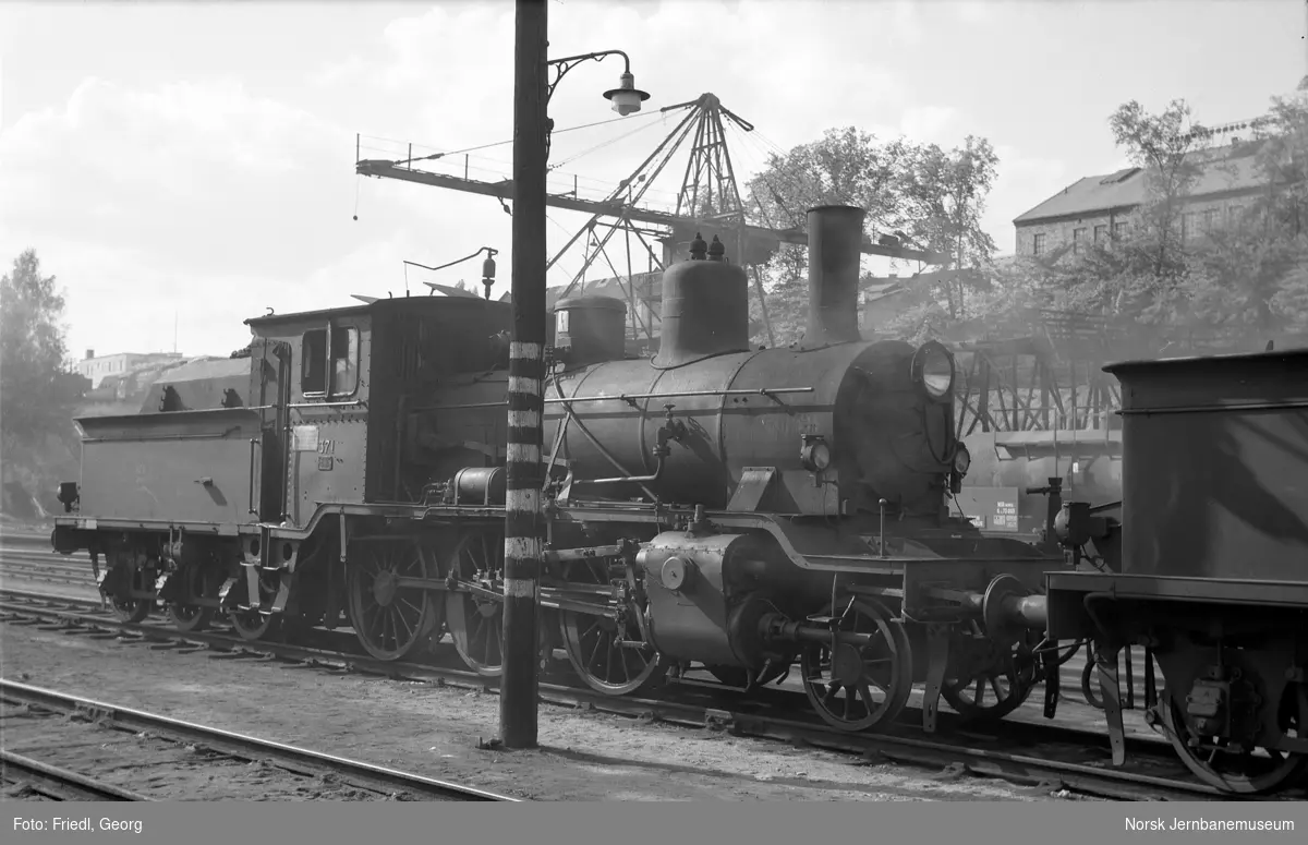 Damplokomotiv type 21c nr. 371 i Lodalen