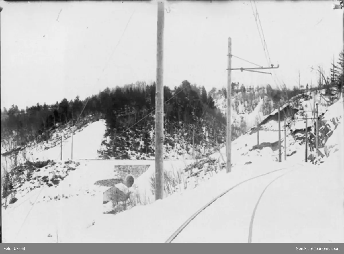 Parti av banen mellom Svorkmo og Løkken : viadukt i Klingliene