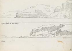 Kysten av Mull; Staffa [Tegning]