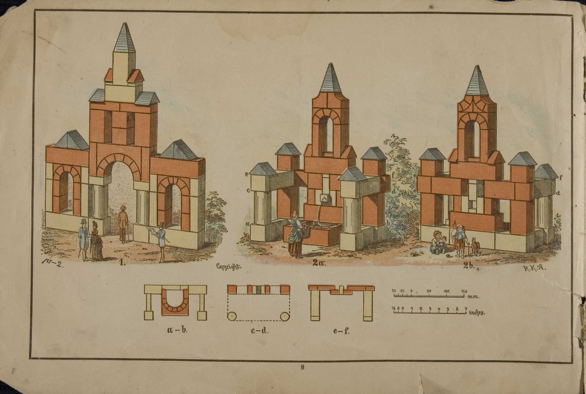 Byggekloss,  i orig. eskem. skyvelokk