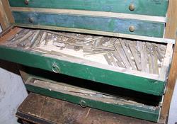 Skuff med typer, 1504 stk