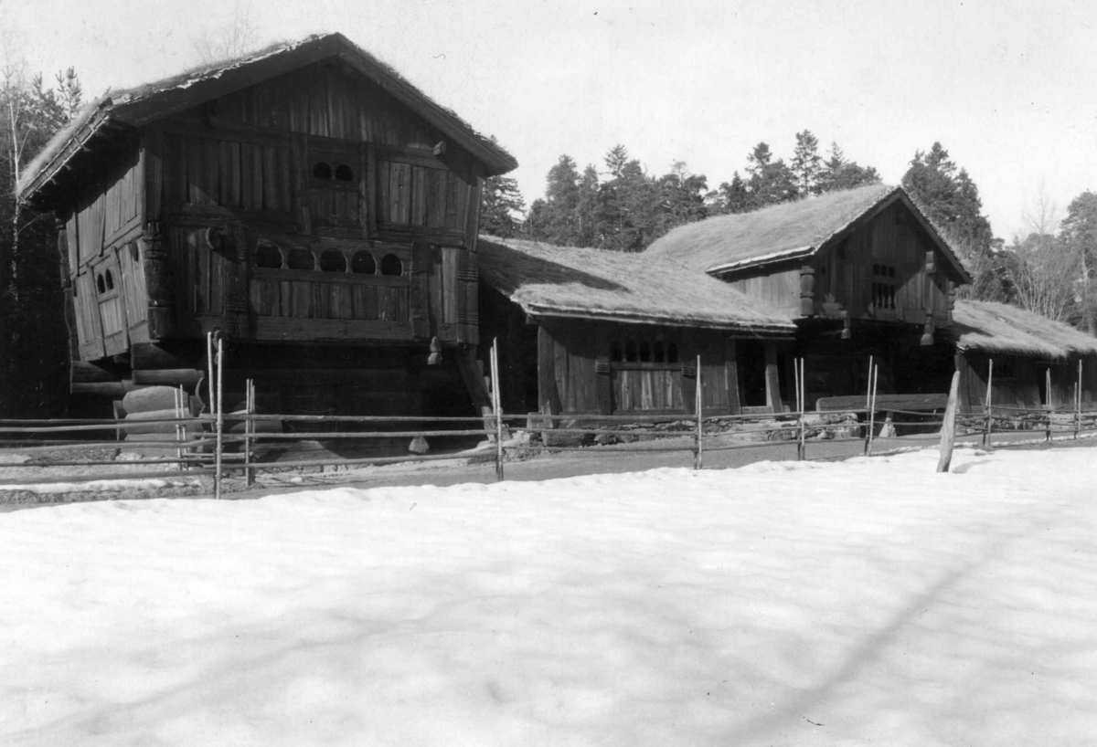 Setesdalstunet på Norsk folkemuseum (1939 eller før).