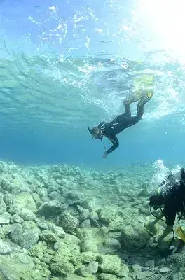 Innmåling med snorkling og dykking i kombinasjon. 