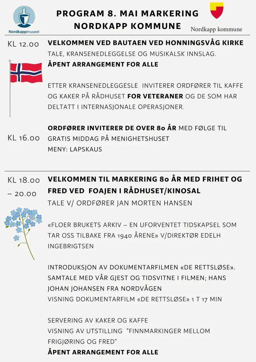 8 mai program