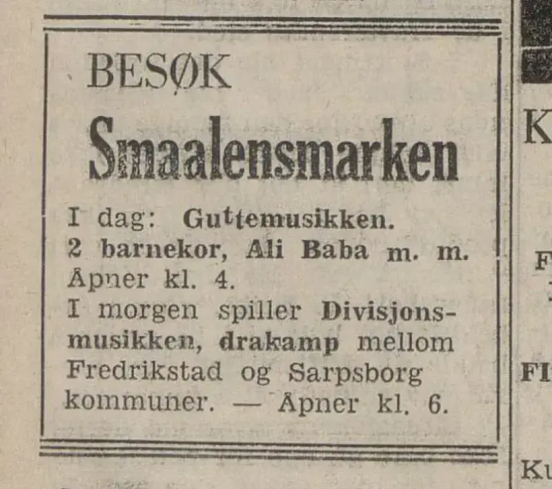 Sarpen, 11. mai 1950