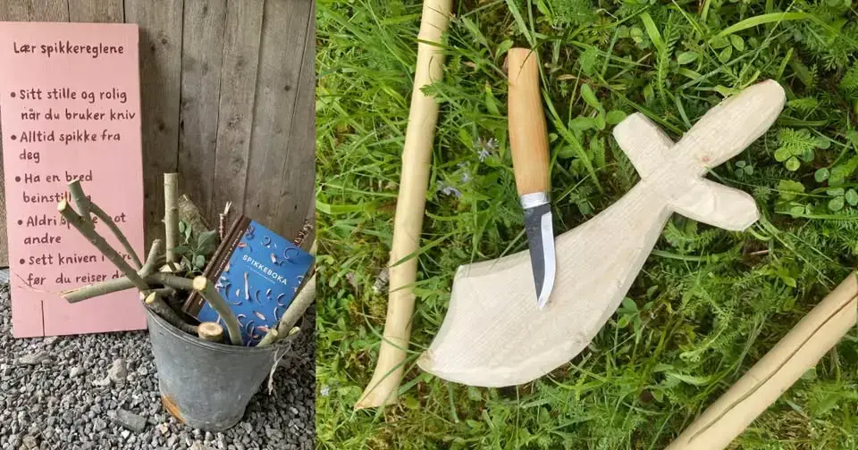 Redskaper til bruk på spikkeverksted